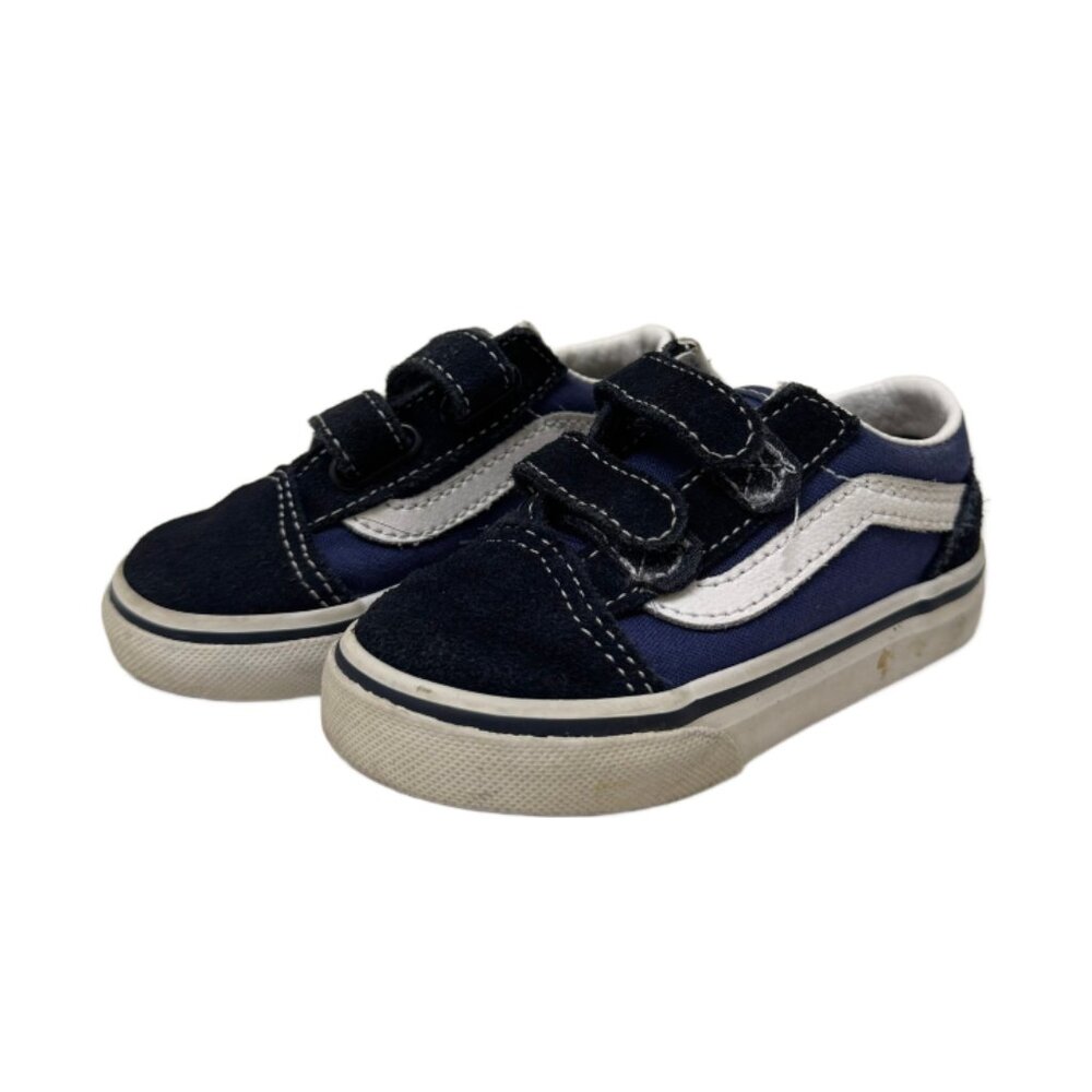 VAN Toddler Old Skool V Shoe | Sneakers | Size 6 | Navy Blue